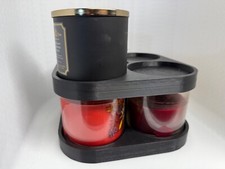 Stackable 3 Wick Candle Holder - For Bath Body Works - White Barn - Scented Wa