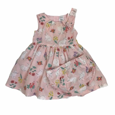 carters pink bunny dress Pink Oshkosh Tulle Dress Tulle Dress Carters Pink Dress Carter's Toddler Bunny Short-Sleeve