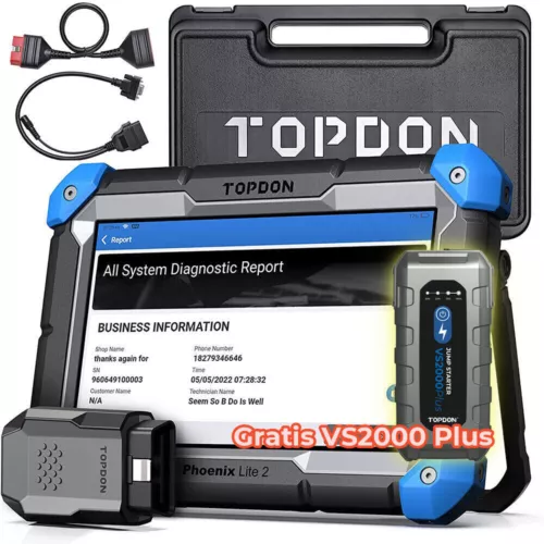 TOPDON Phoenix Lite 2 Profi OBD2 Diagnosegerät Scanner ALLE SYSTEM ECU-Codierung