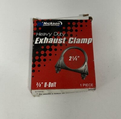Nickson Heavy Duty 2 1/4  Exhaust Clamp 3/8  U-Bolt 517214