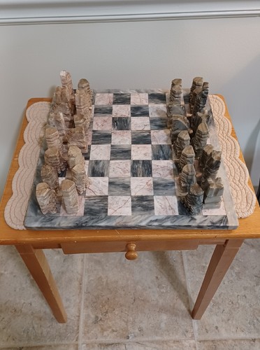 Handmade Stone Marble Chess Set Game