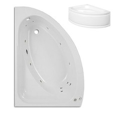 Trojan Orlando 1500 x 1020mm LH Corner 12 Luxury Jet Whirlpool Bath
