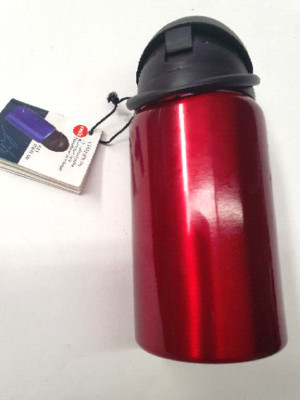 Emsa Alu-Freizeitflasche, 0,5 ltr. Champion, rot metallic, mit Etikett