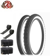 SCHWINN STINGRAY 20 X 1-3/4 S7 BRICK TIRE  20 X 2.125 S2 KNOBBY TIRE 6PC SET.