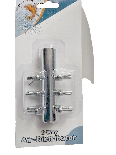 6 OUTLET STAINLESS STEEL AIR DISTRIBUTOR MANIFOLDS KOI FISH POND AERATION OXYGEN - Image 2
