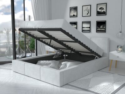 Polsterbett mit Bettkasten Lattenrost mit /ohne Matratze 90-180x200 Farbauswahl