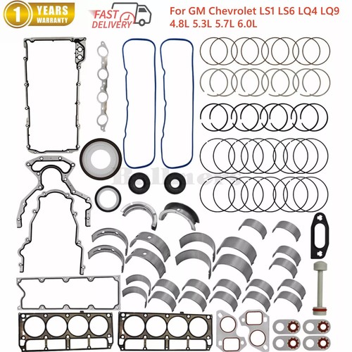 Engine Rebuild Re-Ring Kit Gasket For GM Chevrolet GMC Gen III 4.8L 5.3L 6.0L US - Picture 2 of 13
