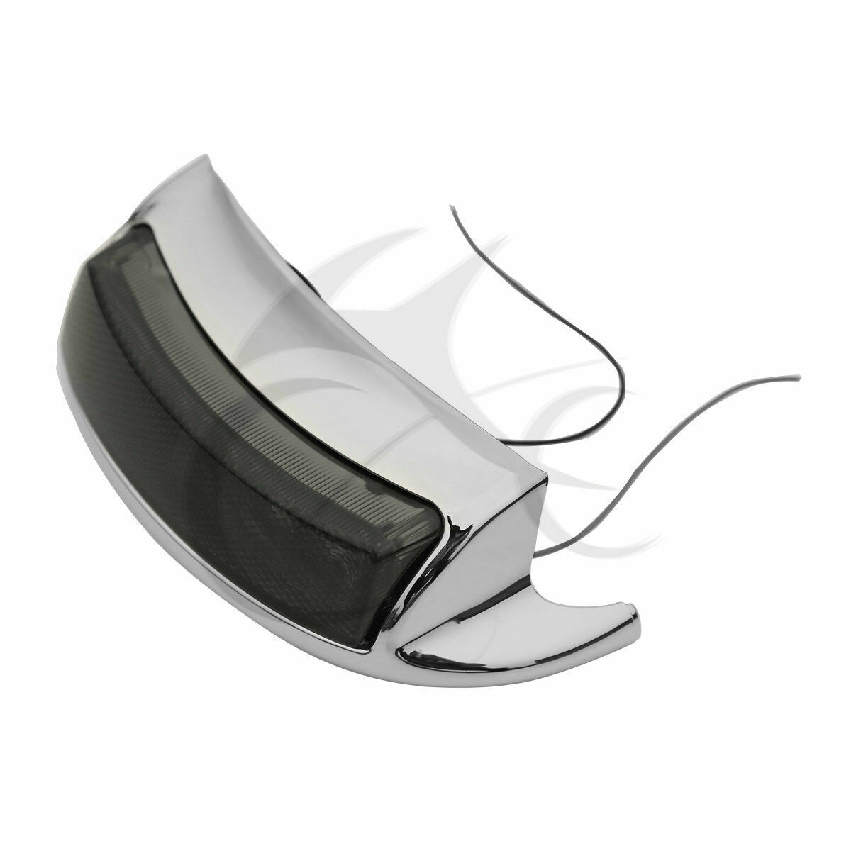Rear Fender Tip Light For Harley FLHTC/FLHTK 2009-Later – Smoke Lens, Chrome LED