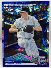 Sean Sullivan 2023 Panini Elite Extra Edition #44 - BLUE FOTL #'d 4/16 - ROCKIES