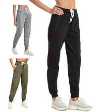 Women Sweatpants Cotton Joggers Stretch Lounge Trousers Pocket Workout Gym Pants