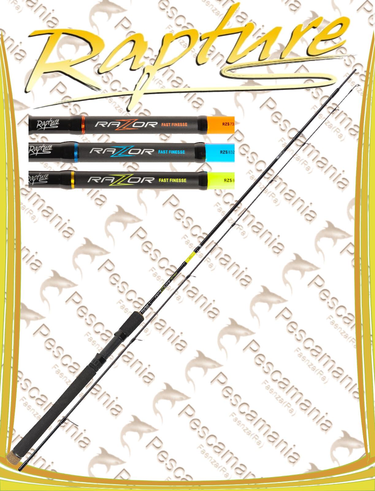 Canna spinning Rapture Razor Fast Finesse M 8'3" 12-35g Light spinning