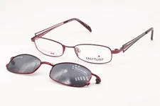 NEW EASYTWIST CT 190 BURGUNDY POLARIZED AUTHENTIC EYEGLASSES SUNGLASSES 49-17