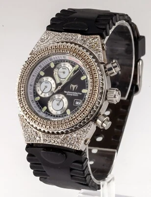 TechnoMarine Raft Femmes Quartz Acier Inoxydable Chronographe W/ Diamant Étui - Photo 1/4