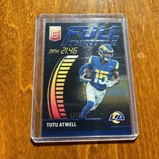2023 Panini Donruss Elite Tutu Atwell FT-TA Black Full Throttle Rams /25