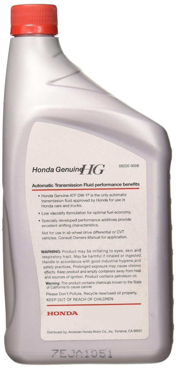 Genuine Honda 08200-9008 Automatic Transmission Fluid ATF DW-1 ATF