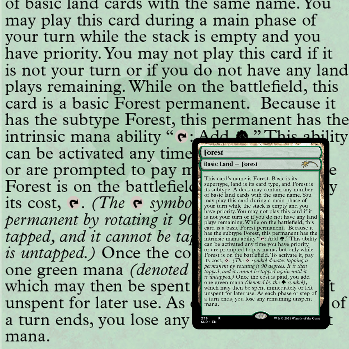 マジック：ザ・ギャザリング MTG secret lair the full-text lands The Full-Text Lands | Secret Lair
