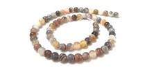 1 Strand Botswana Agate Round 6mm Smooth Loose Plain Gemstone Beads 14"Inch