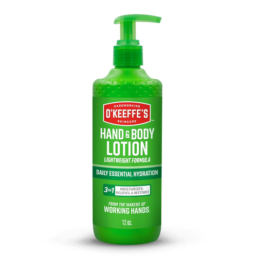Hand and Body Lotion - 12 Oz Pump (1 Pack) - Healing Lotion, Relieves Extremely