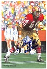 Dave Wilcox Signed Goal Line Art Glac Autographed 49ers