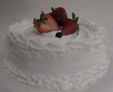     Fake Cake, Mixed Berries and Vanilla White Cream Cake 8x3    