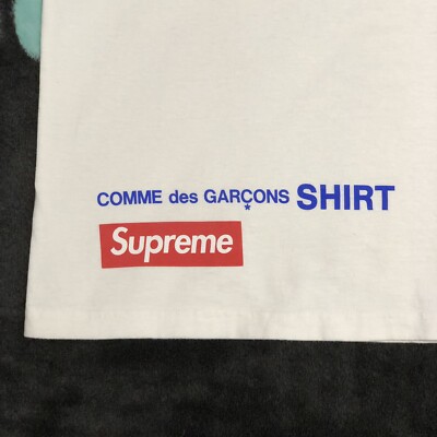 SUPREME X CDG HAROLD HUNTER TEE (WHITE) (XL) SS14 2014 COMME