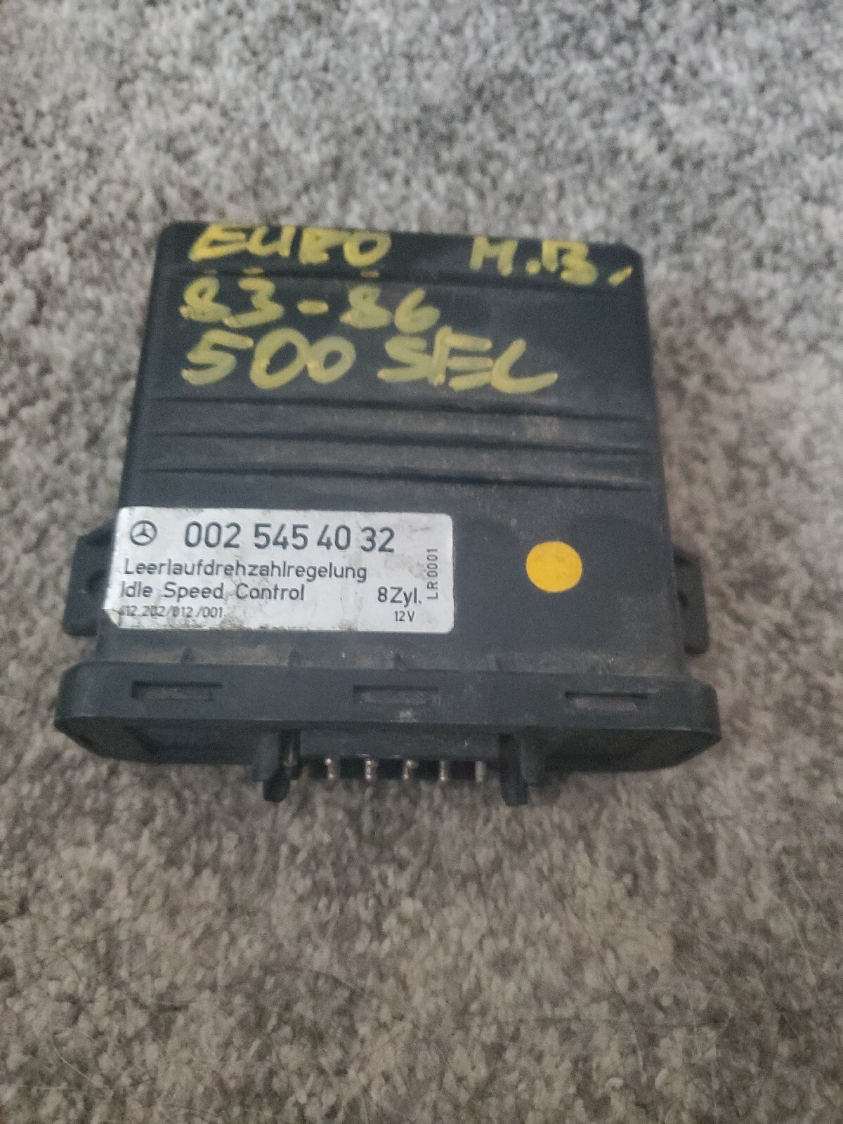 MERCEDES BENZ SL R107 Idle Speed Control Module Unit 0025454032 for