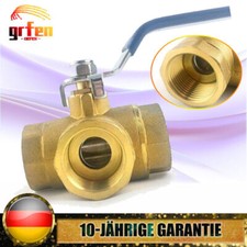 Drei-Wege-Typ Innengewinde Wasserrohr Kugelhahn T -Bohrung Hebelgriff Messing