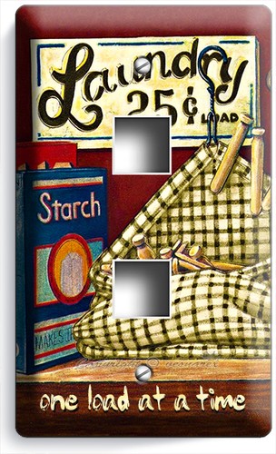 INTERRUPTOR DE LUZ DE LAVADERO RETRO VINTAGE TOMACORRIENTE PLACAS DE PARED BAÑO DECORACIÓN HD - Imagen 10 de 30