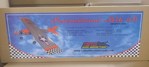 60 SIZE SENSATIONAL STIK ARF BALSA RC AIRPLANE!!!! - Picture 2 of 4
