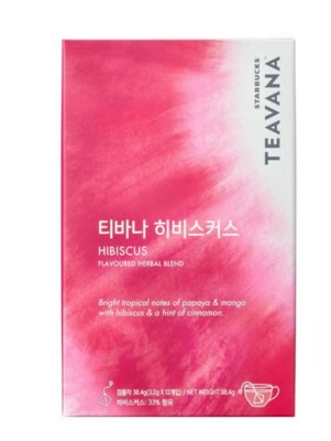 STARBUCKS] TEAVANA TVNA HIBISCUS 12CT KR tea 3.2g X 12ea / Made in