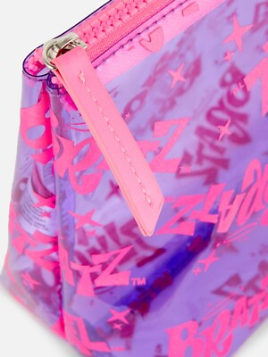 Primark Bratz purple pink cosmetic bag NWT