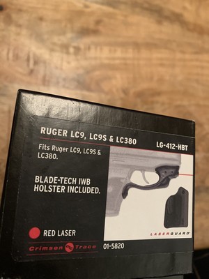 Crimson Trace LG-412-HBT for Ruger LC9/LC9S/LC380