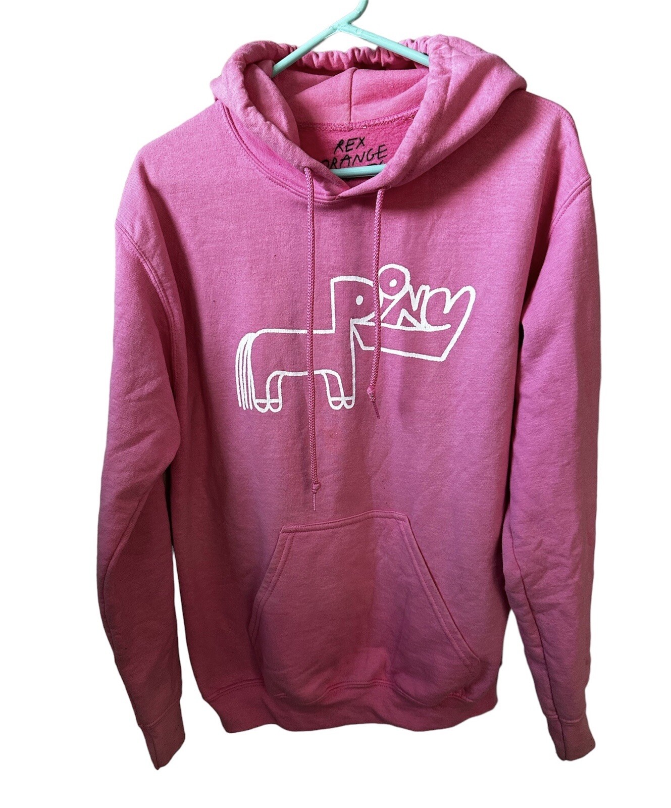 Felpa con cappuccio Rex Orange County adulto piccola rosa pull over pony album grafico merchandising