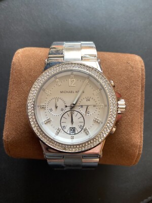 Michael Kors Chronograph White Women\'s Watch with crystal bezel Michael Kors Chronograph White Women main image 2