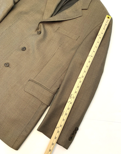 Gianfranco Ruffini Blazer Mens 44R Wool Twill Micro Check Jacket Sportcoat - Picture 7 of 10