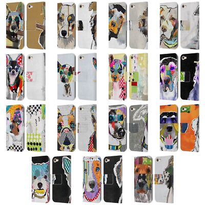 OFFICIAL MICHEL KECK DOGS 3 LEATHER BOOK CASE FOR APPLE iPOD TOUCH MP3