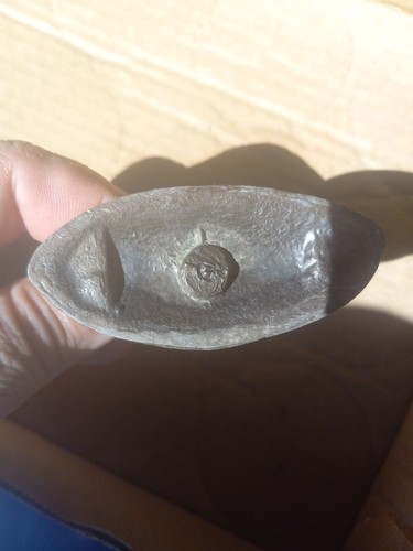 Native American Statue Metal Indian on Horse War Bonnet Tomahawk 3 1/2" Patina - Picture 6 of 6