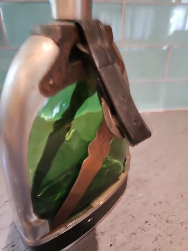 Flacone vintage amanti dei cavalli/decantore/vetro verde equestre/regalo/ Giappone - Foto 4 di 19