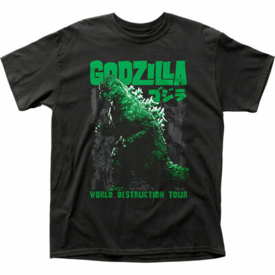 Godzilla World Destruction Tour T Shirt Mens S to 5XL rock
