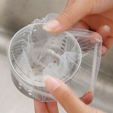 300PCS Sink Strainer Filter Nets Disposable Kitchen Drain Cover Bag Hair Filter