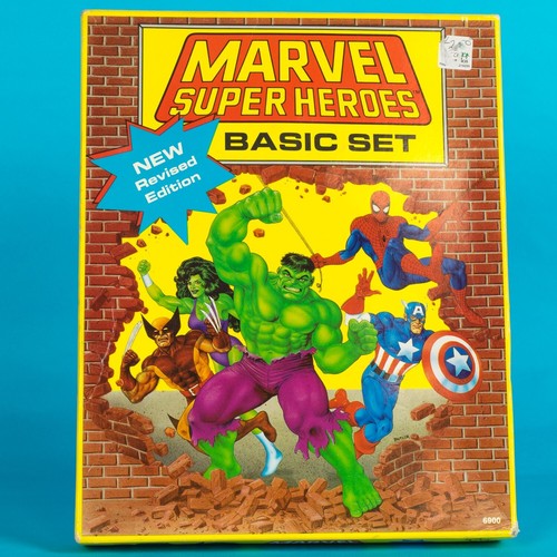 1991 TSR Marvel Super Heroes Basic Set RPG game complete New Revised Edition