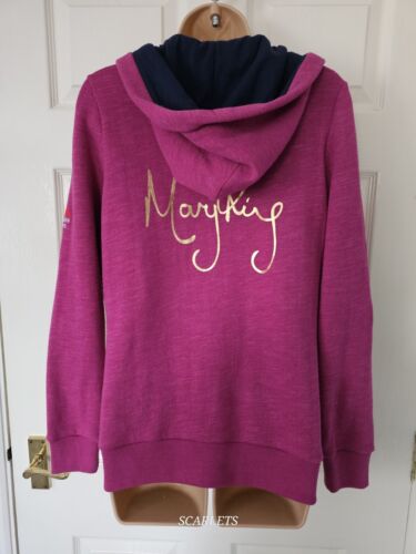 Sudadera con Capucha Joules Mary King Cremallera Completa Rosa Talla 10 Patrocinadores Mangas Largas Capucha - Imagen 9 de 13