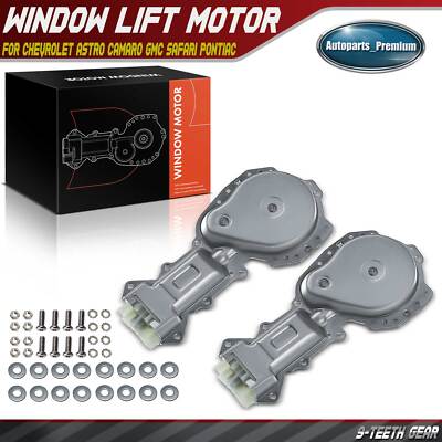 Pair Set 9-Tooth L& R Power Window Lift Motor for Astro Safari Camaro Firebird