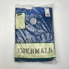 NEW NOS Vintage Wright's Mens Blue Thermal Underwear Long Drawer Pant XXL USA