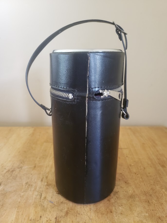 Vintage Camera Lens Case w/ zipper & strap eBay