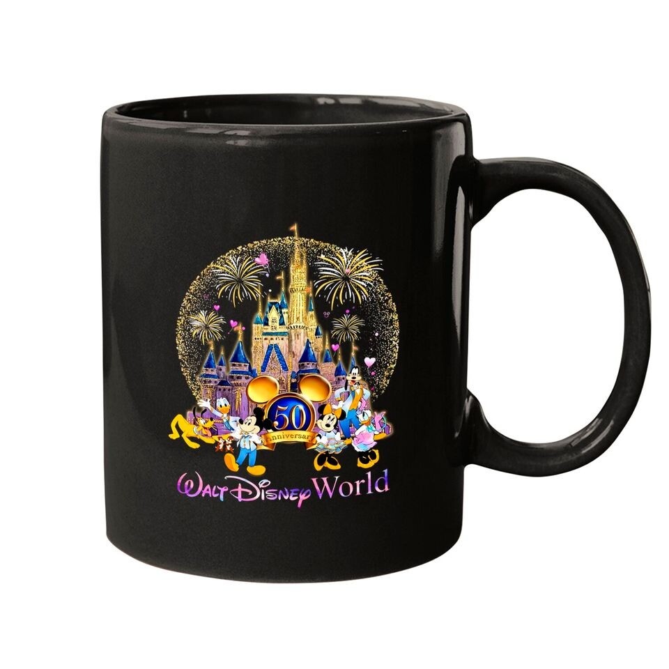 50th Anniversary Walt Disney World Coffee Mug - Funny Coffee Cup - 11oz or  15oz | eBay