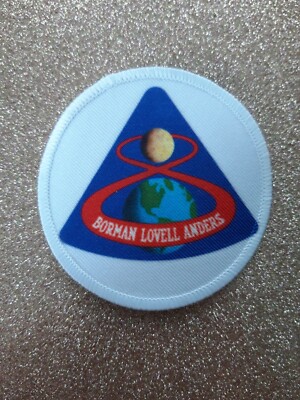 3'' Apollo 8 NASA Mondmission Sublimation Aufbügeln oder Aufnähen Patch Abzeichen