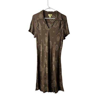 brown bandana print dress Bandana Print Dress – La Garçonne main image 1