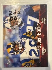 2000 Topps  Combos Rams Football Card #TC8 Marshall Faulk/Eddie George