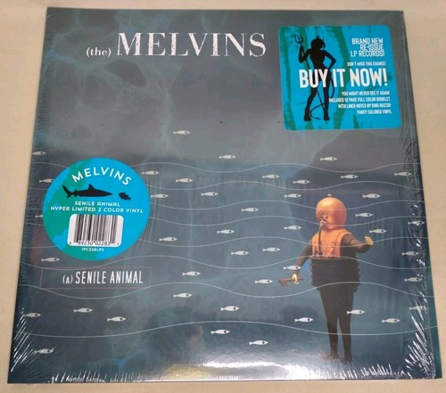 Melvins - (A) Senile Animal 2 x Vinyl LP Limited Edition Mispress Aqua Blue